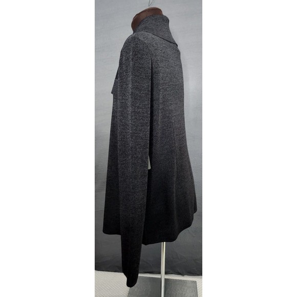 Exclusively Misook Cardigan Sweater Womens S Heathered Gray Button Collared NWT - Picture 2 of 11